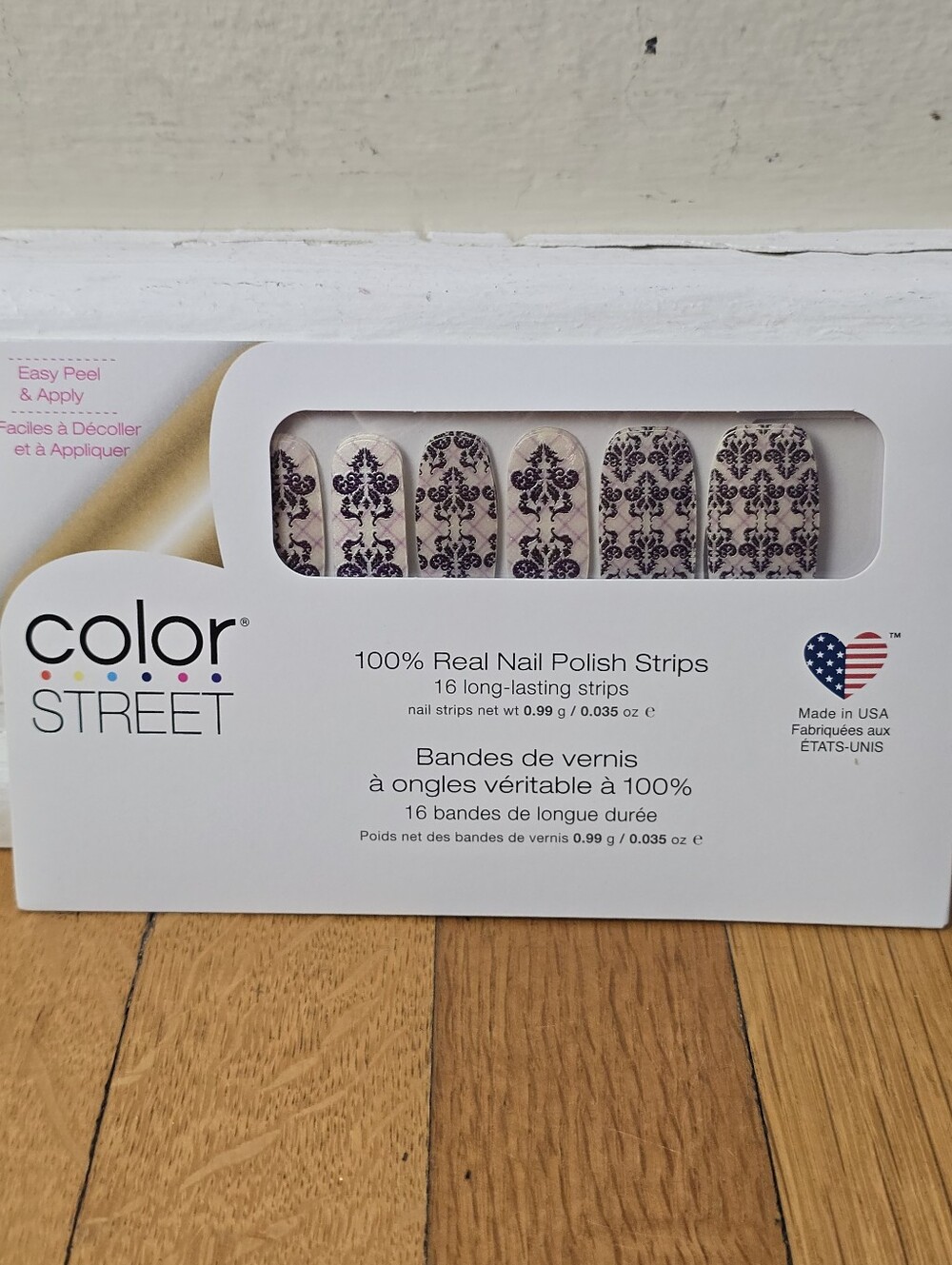 NWT, Color Street, Kiss & Toile, Nail Polish Strips, Black Lace, Women's OS